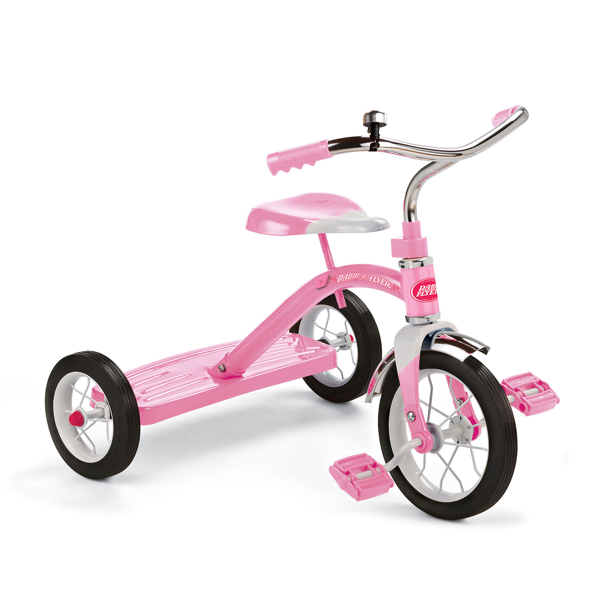 Radio Flyer Kids Classic Steel Framed Tricycle w/ Handlebar Bell, Pink (Damaged)