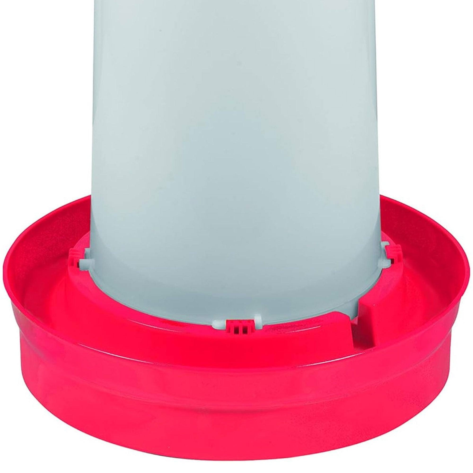 Little Giant Deep Base Poultry Waterer w/ Handle for Chickens & Birds, 3 Gal Red - VMInnovations