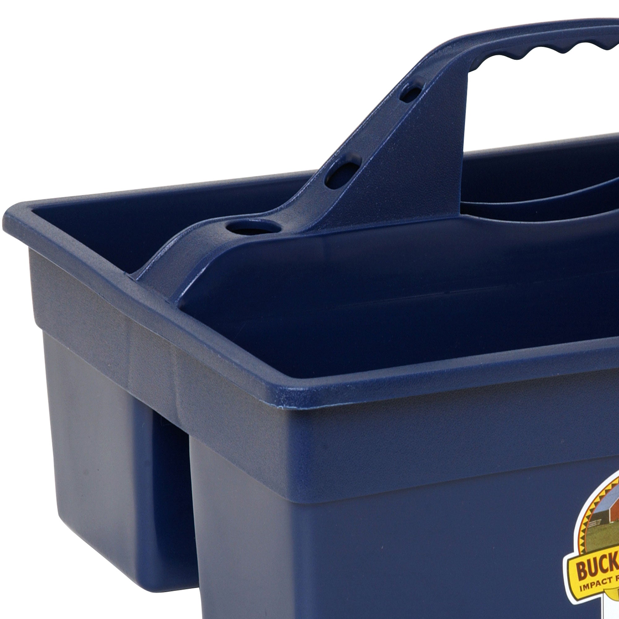 Little Giant Plastic Box Organizer w/2 Compartments & Grip Handle, Navy (Used)