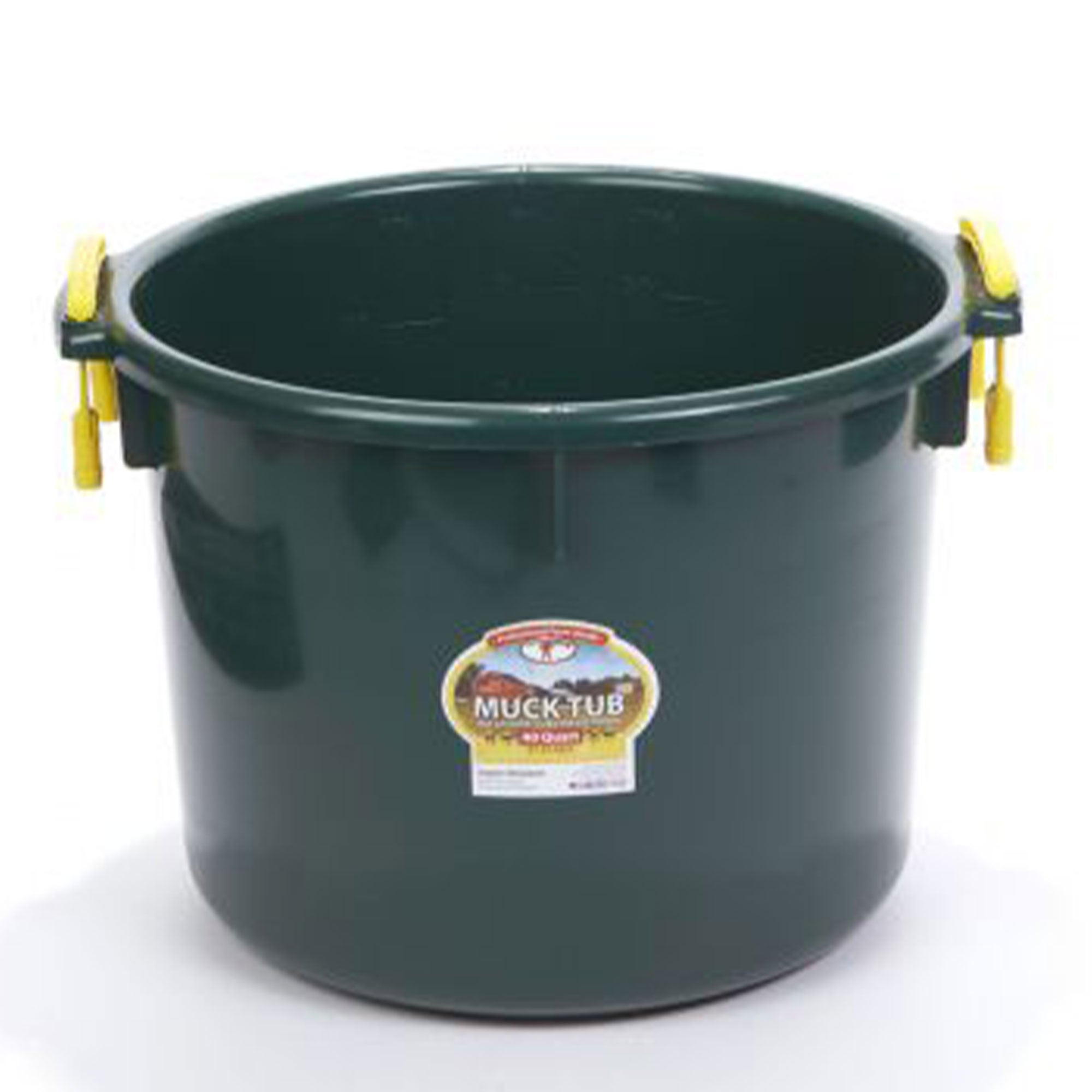 Little Giant 40 Quart Durable and Versatile Utility Muck Tub w/Handles, Green - VMInnovations