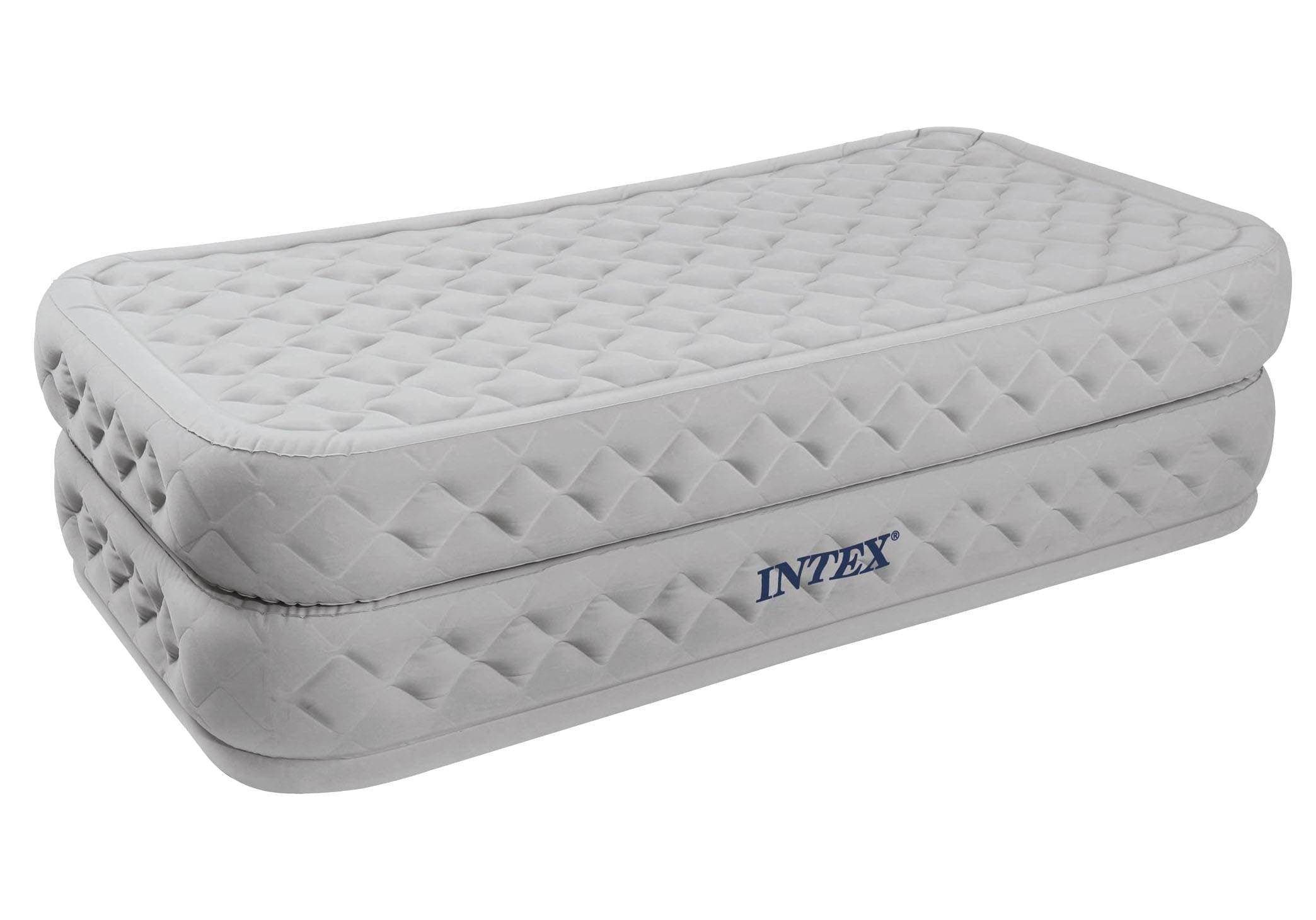 INTEX Twin Supreme Air Flow Bed Raised Airbed Mattress & Pump (Open Box)