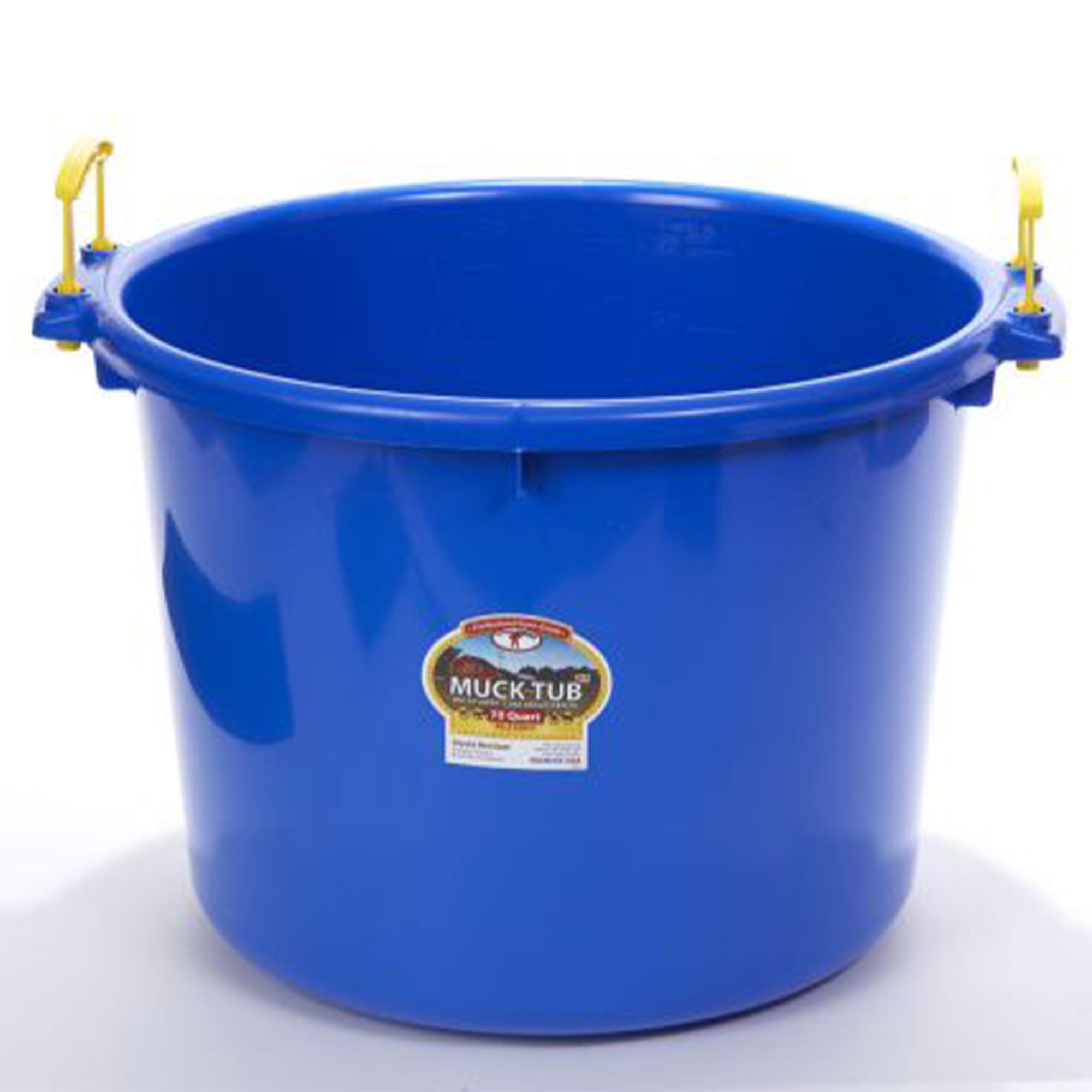 Little Giant 70 Quart Durable and Versatile Utility Muck Tub w/Handles, Blue - VMInnovations