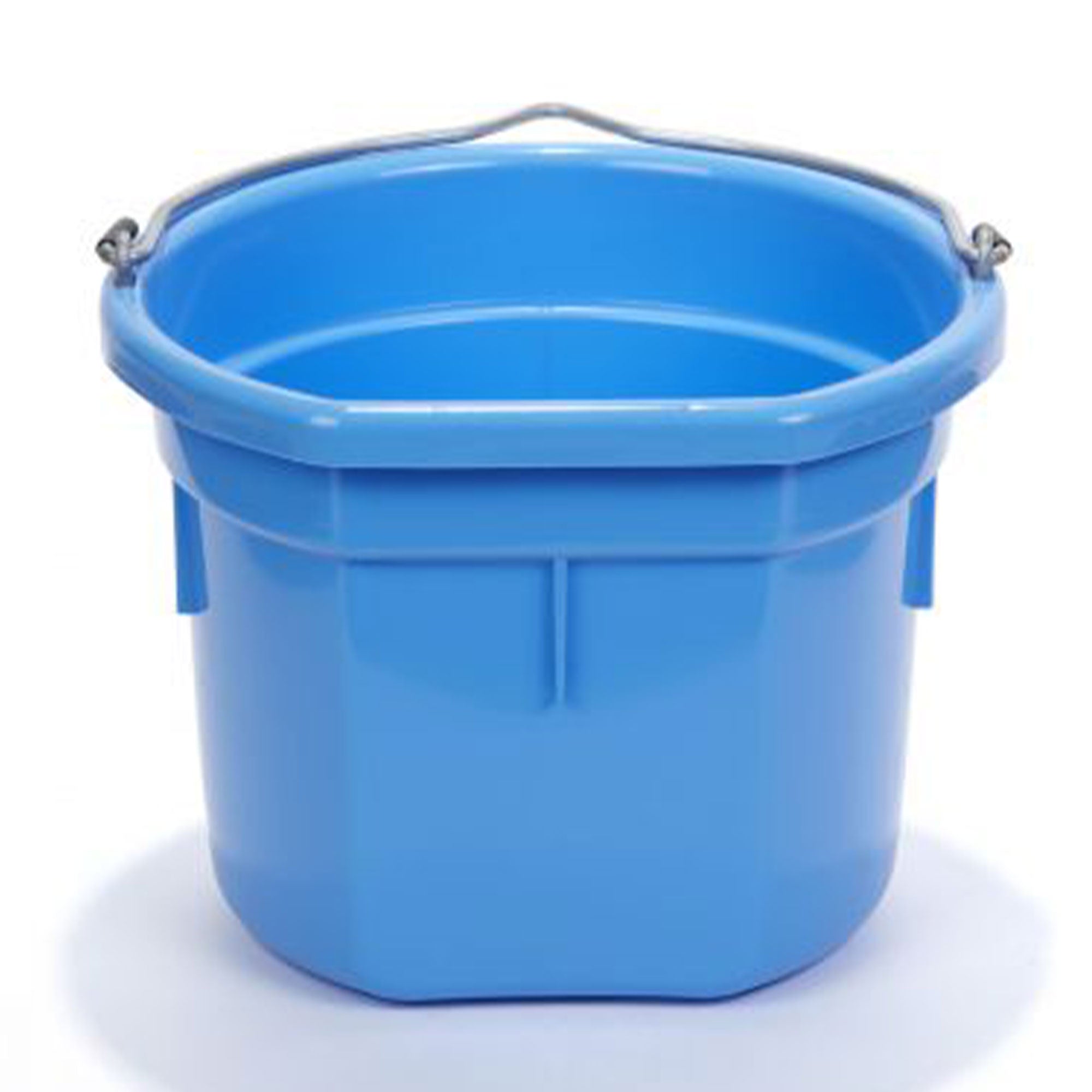 Little Giant Heavy Duty 8 Qt Flat Back Plastic Bucket Berry (Open Box) - VMInnovations