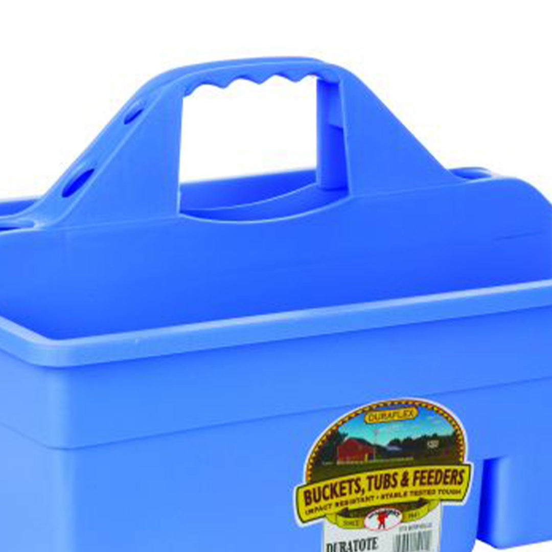 Little Giant DuraTote Plastic Box Organizer w/2 Compartment & Grip Handle, Berry - VMInnovations