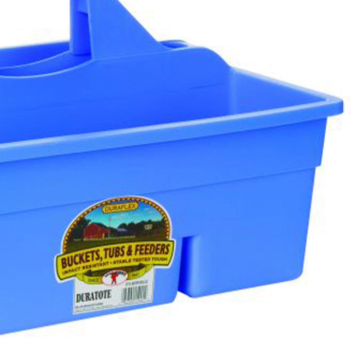 Little Giant DuraTote Plastic Box Organizer w/2 Compartment & Grip Handle, Berry - VMInnovations