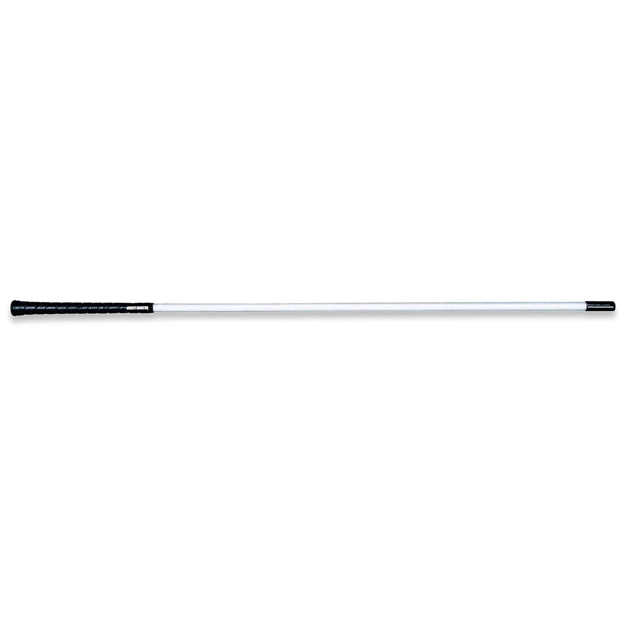Hot Shot Livestock Show Stick, 54-Inch Cattle Sorting Pole with Golf Grip, White - VMInnovations