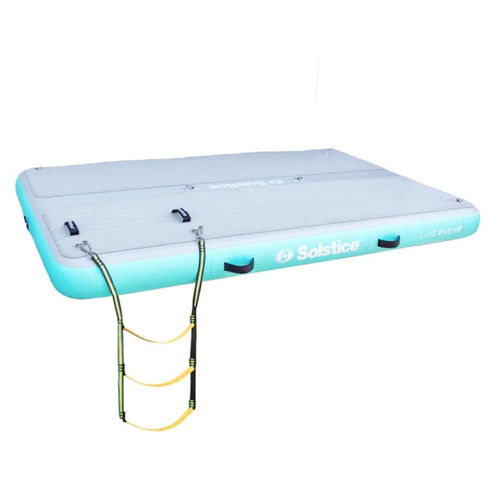 Solstice Original Inflatable LUXE Dock Platform 8' x 5' Floating Raft Water Mat - VMInnovations
