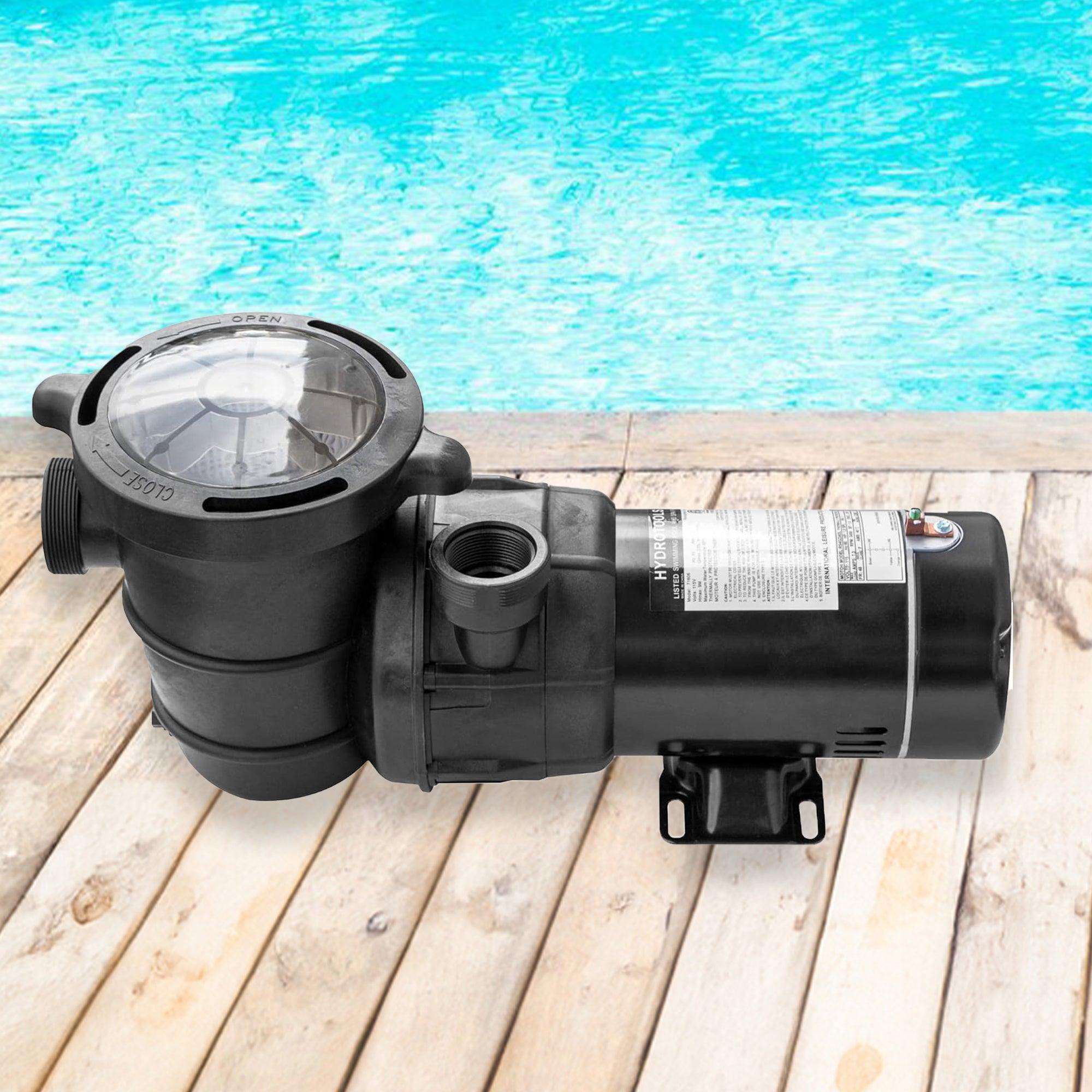 Swimline HydroTools Hydro Flo 1.5 HP 5,940 GPH 3,450 RPM Vertical Discharge Pump - VMInnovations