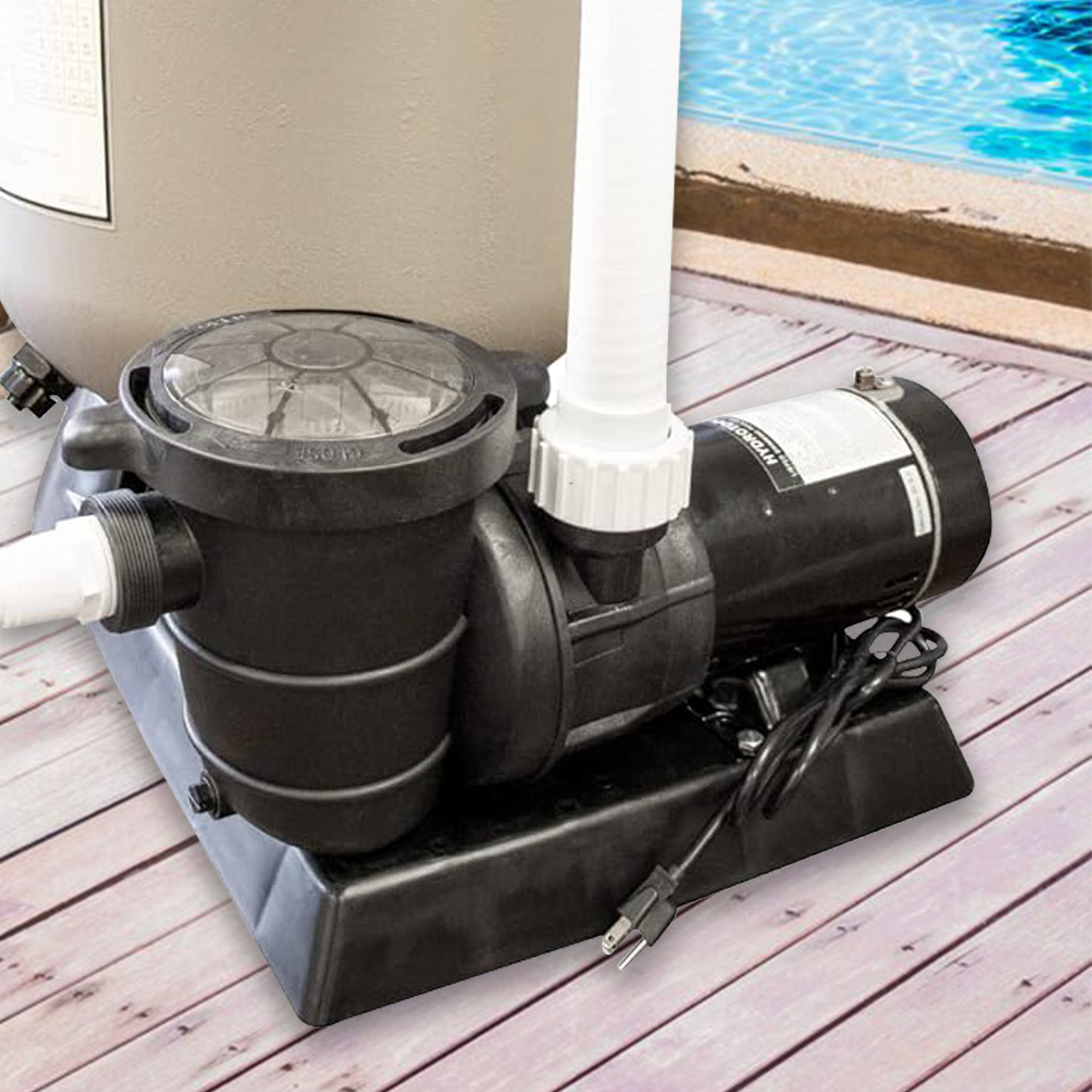 Swimline HydroTools Hydro Flo 1.5 HP 5,940 GPH 3,450 RPM Vertical Discharge Pump - VMInnovations