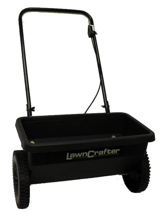 LawnCrafter by Agri-Fab 45-0412 70 Pound Push Drop Spreader Fertilizer/Seed-Used
