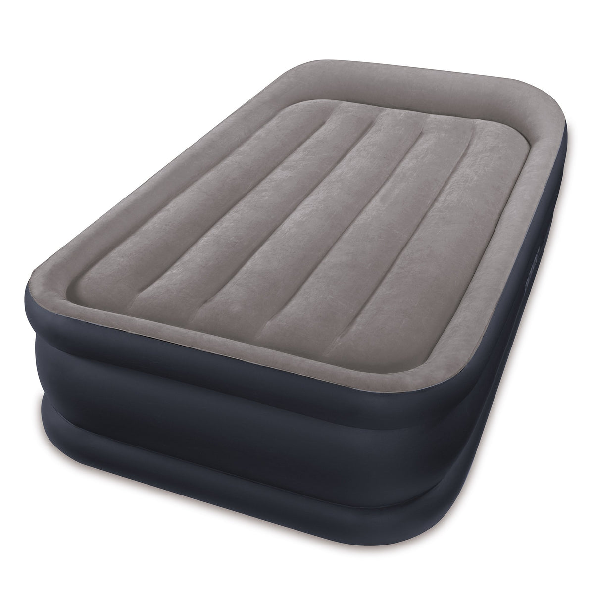Intex Standard Deluxe Pillow Rest Raised Airbed w/ Built in Pump, Twin (2 Pack)