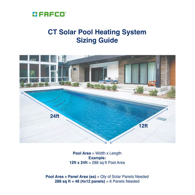 FAFCO Connected Tube 2ft x 12ft Solar Pool Heating Panel with Highest Efficiency