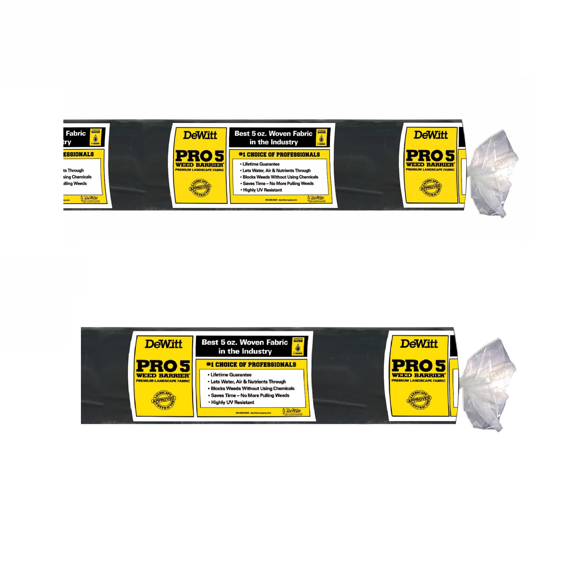DeWitt P5 5 x 250-Foot 5-Ounce Weed Barrier w/ 3 x 250-Foot 5-Ounce Weed Barrier - VMInnovations