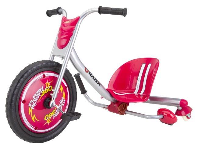 Razor Flash Rider 360 Drifting Trike Ride-On Tricycle, Red (3 Pack)