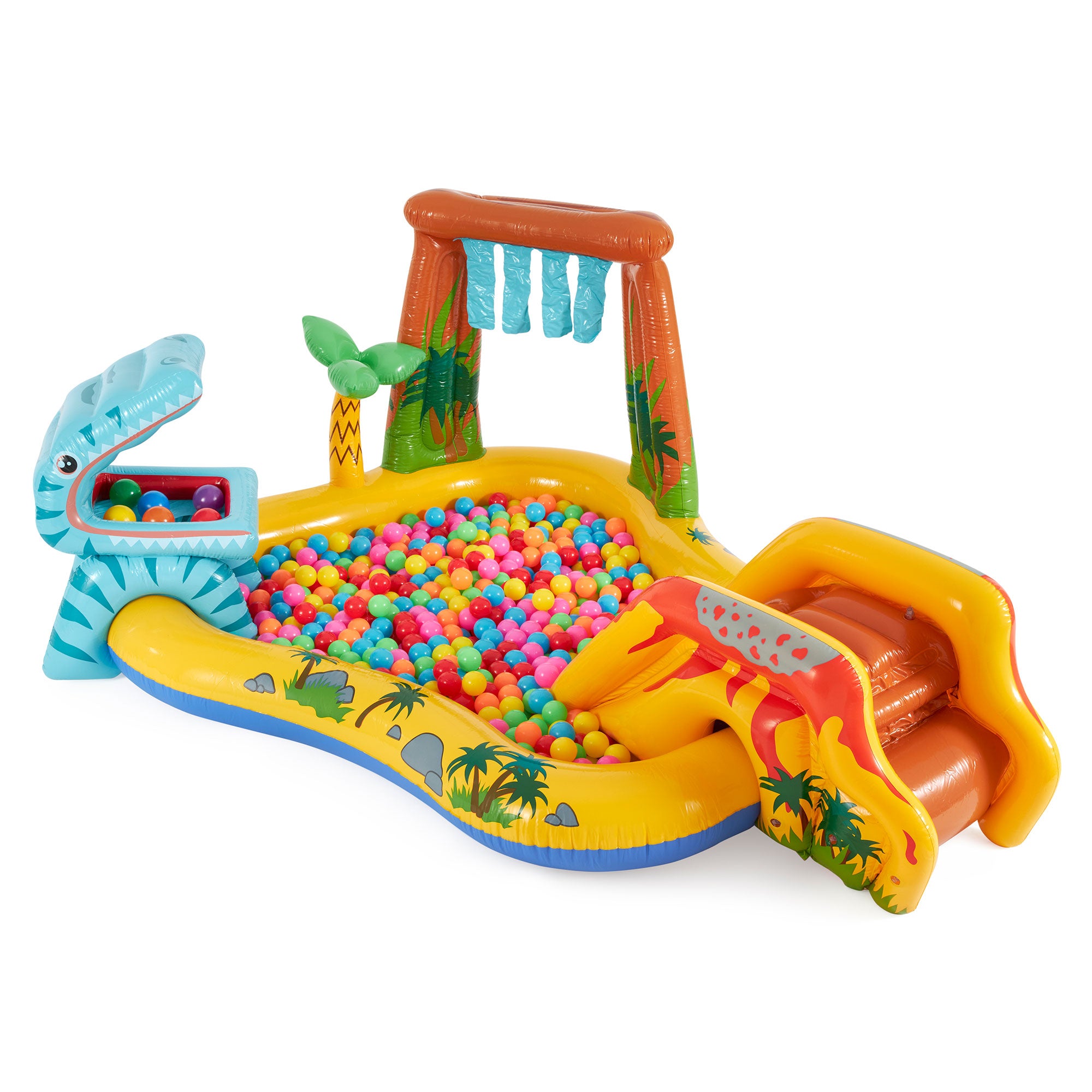Intex 8ftx6.25ftx43in Dinosaur Play Center Inflatable Kids Set Pool (For Parts)