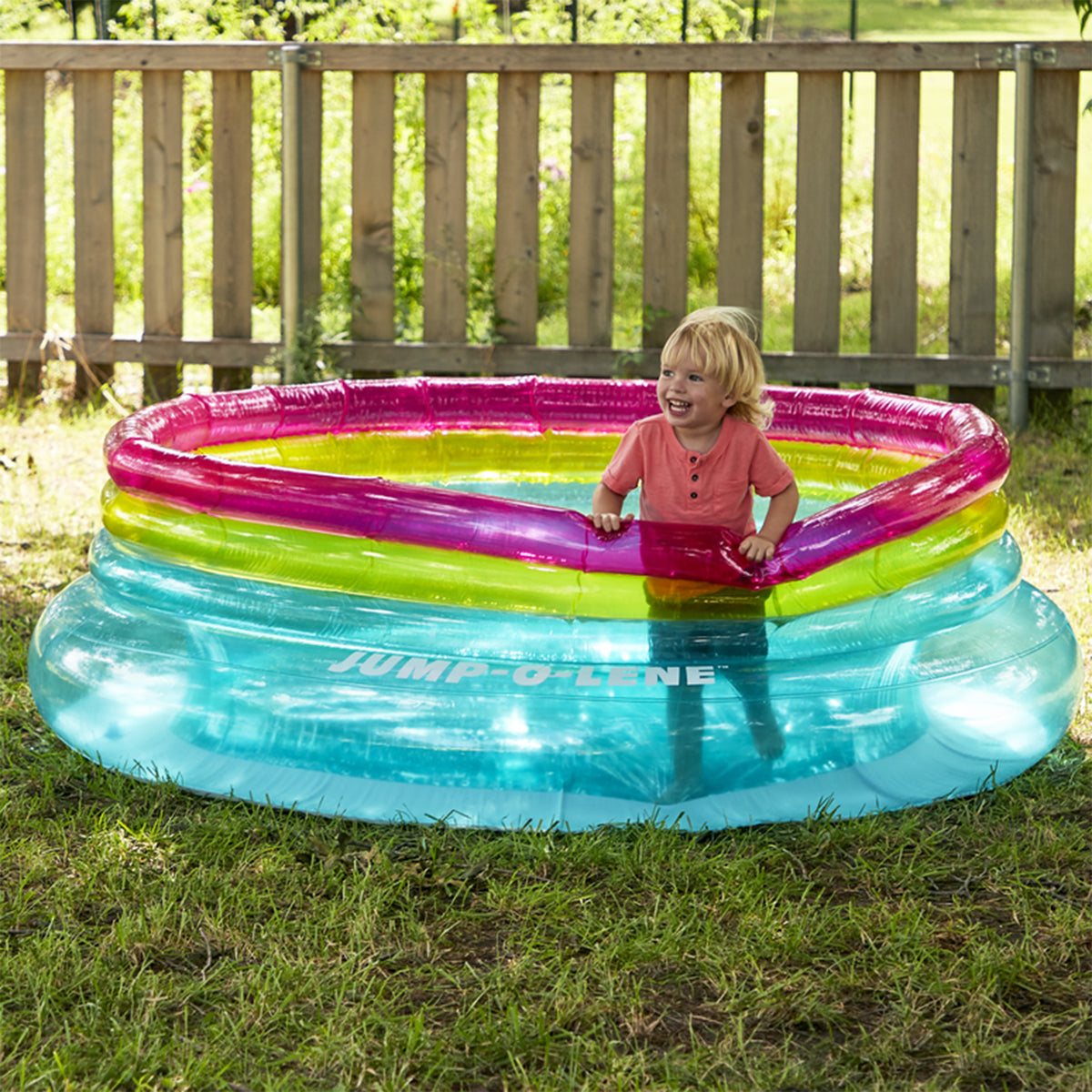Intex 100-Pack Plastic Balls For Bounce Houses w/ 80-In Ring Bouncer Ages 3-6