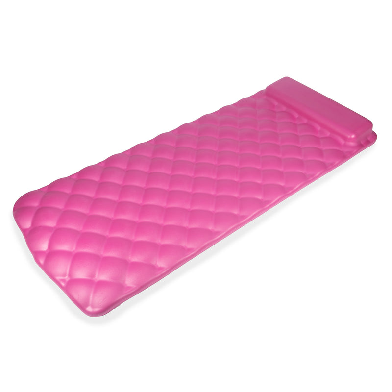 Kelsyus Laguna Lounger Foam Pool & Lake Mat w/ Oversized Pillow, Pink (Open Box)
