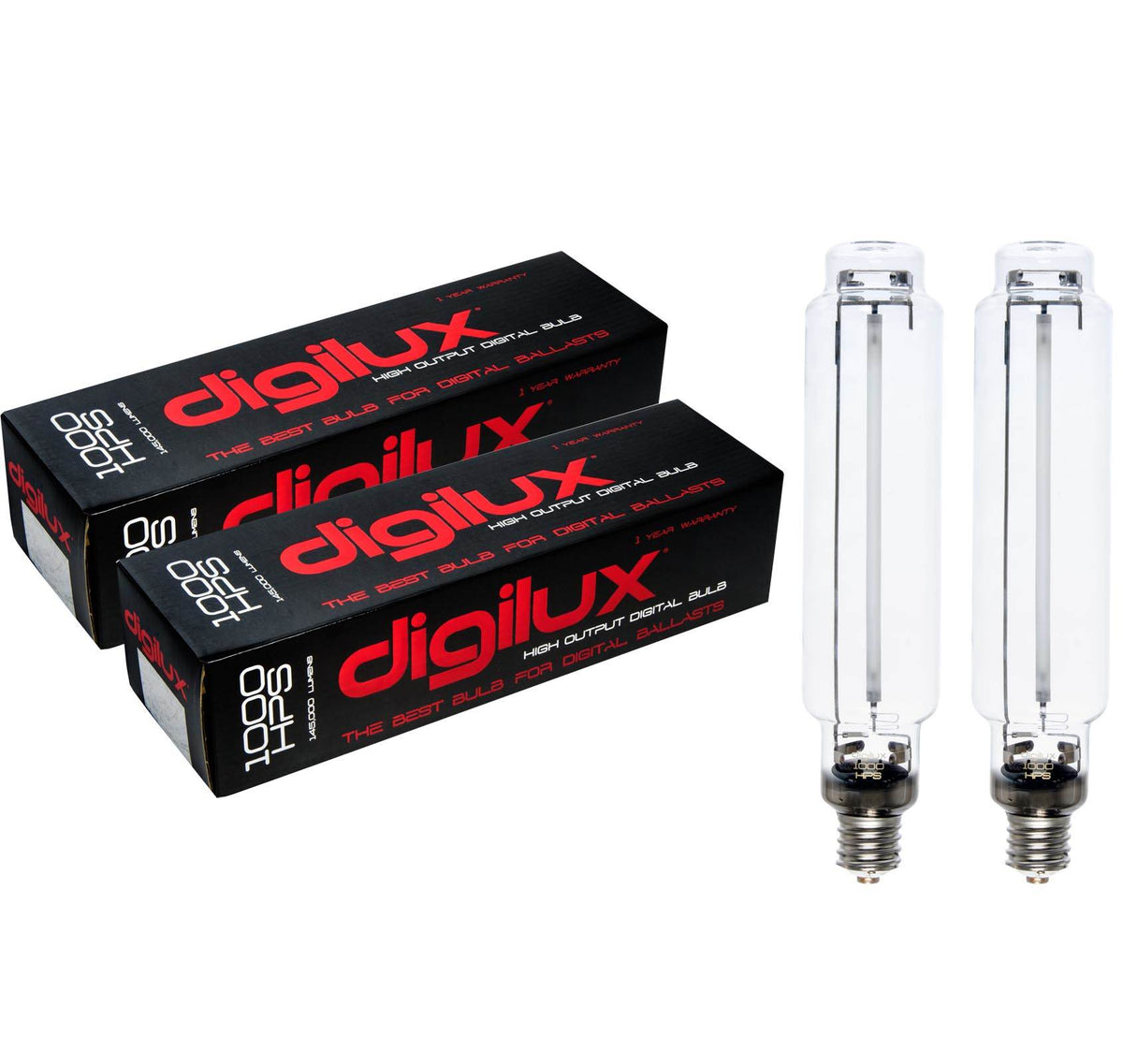 Digilux DX1000 1000 Watt HPS HID Sodium Digital Ballast Grow Lamp Light Bulb (2) - VMInnovations