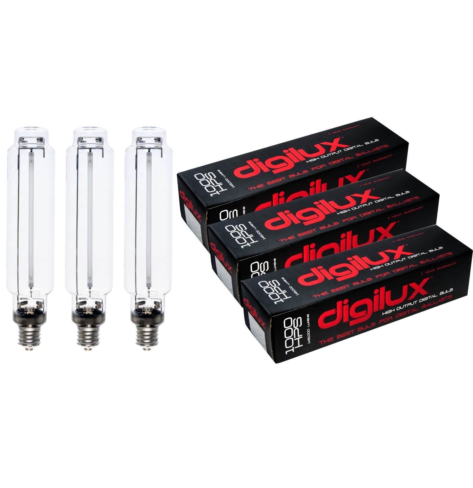 Digilux DX1000 1000 Watt HPS HID Sodium Digital Ballast Grow Lamp Light Bulb (3)