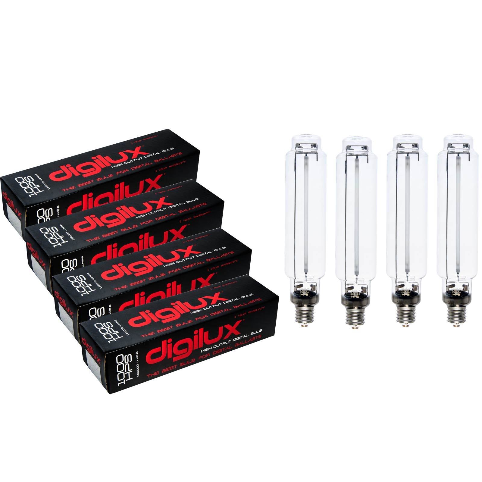 Digilux DX1000 1000 Watt HPS HID Sodium Digital Ballast Grow Lamp Light Bulb (4) - VMInnovations