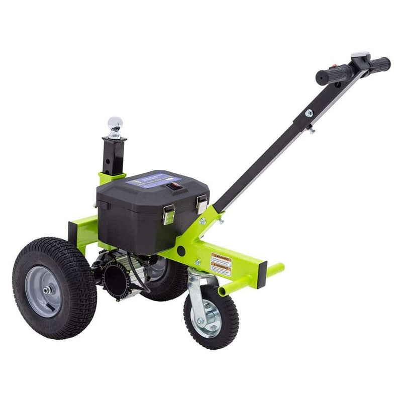 Tow Tuff Adjustable 3500 Lbs Capacity Electric Trailer Dolly, Green (For Parts)