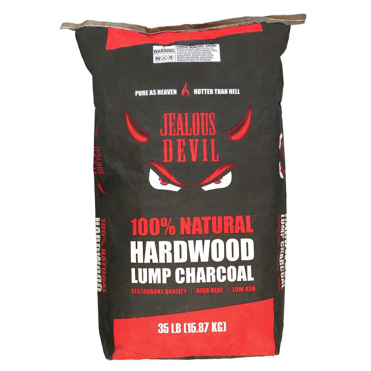 Jealous Devil 100 Percent Natural Wood Grill Charcoal, 35 Pounds (45 Bag Pallet)