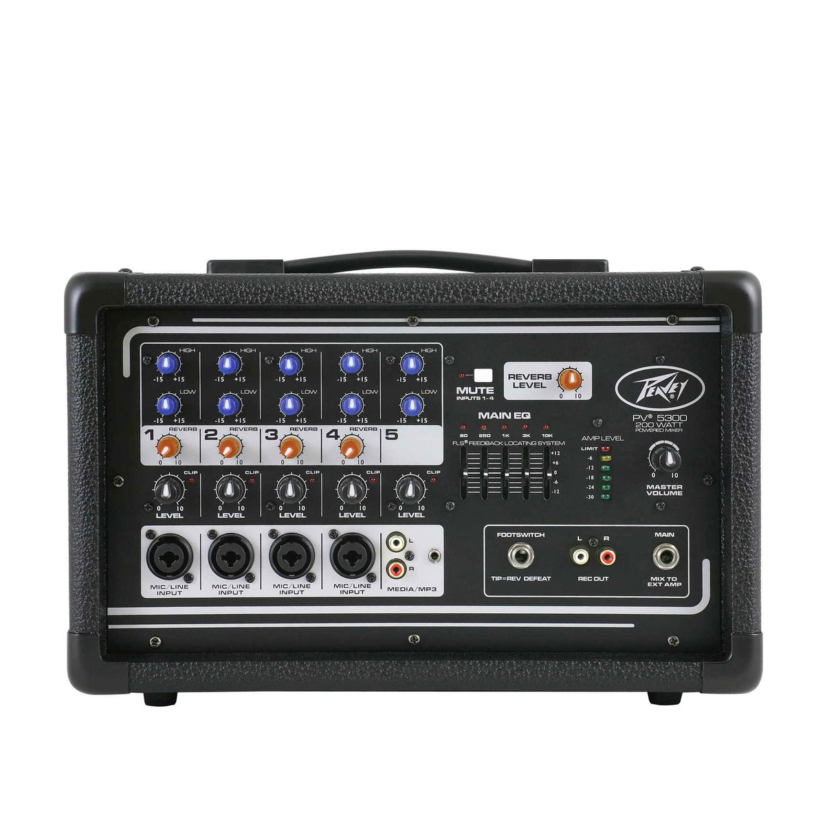 Peavey 3601820 PV 5300 200 Watt Powered Multiple Channel Audio Mixer (For Parts)