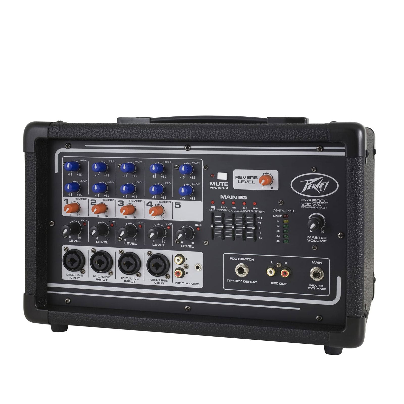 Peavey 3601820 PV 5300 200 Watt Powered Multiple Channel Audio Mixer (For Parts)