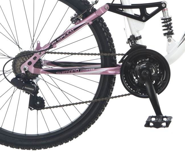 Mongoose Maxim 26" Womens Alloy Full Suspension Mountain Bike (Open Box)
