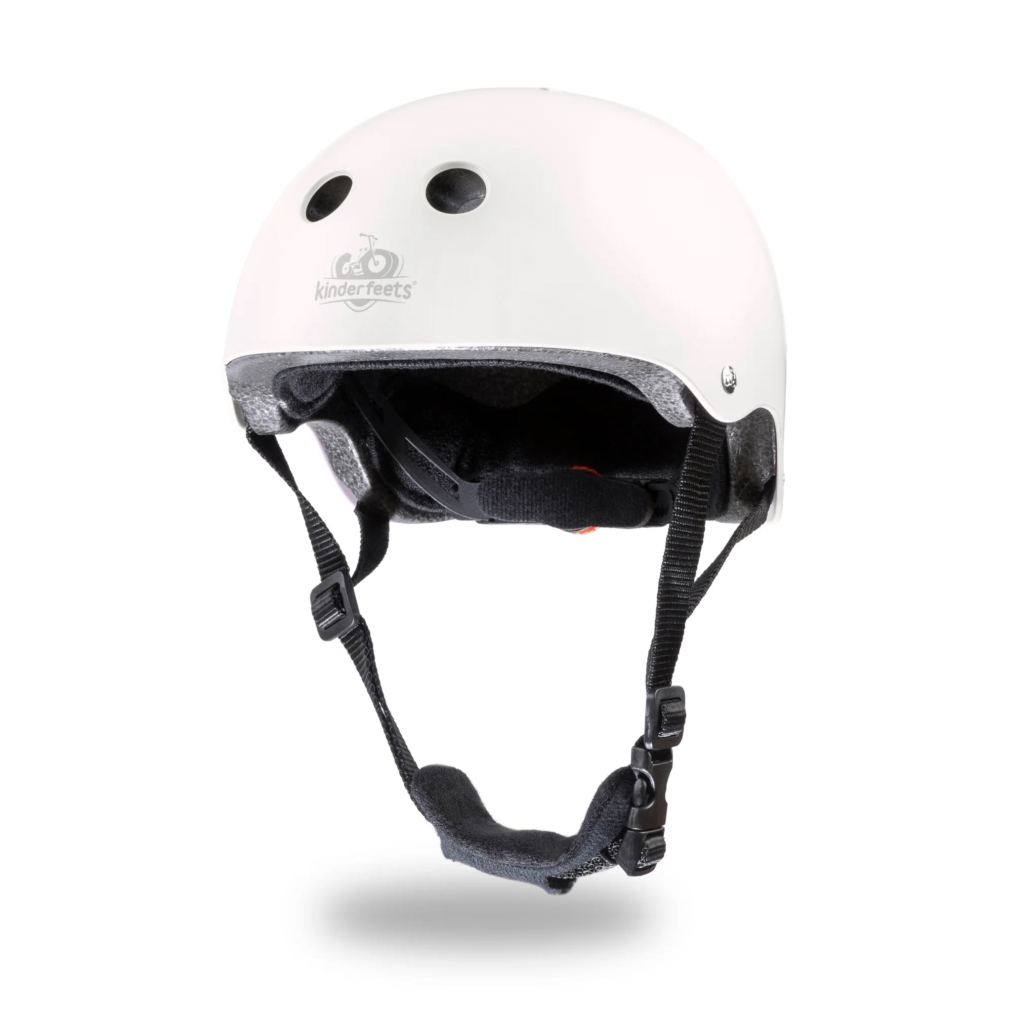Kinderfeets White Adjustable Kids Helmet Bundle w/ Coral Balance Trike Tricycle