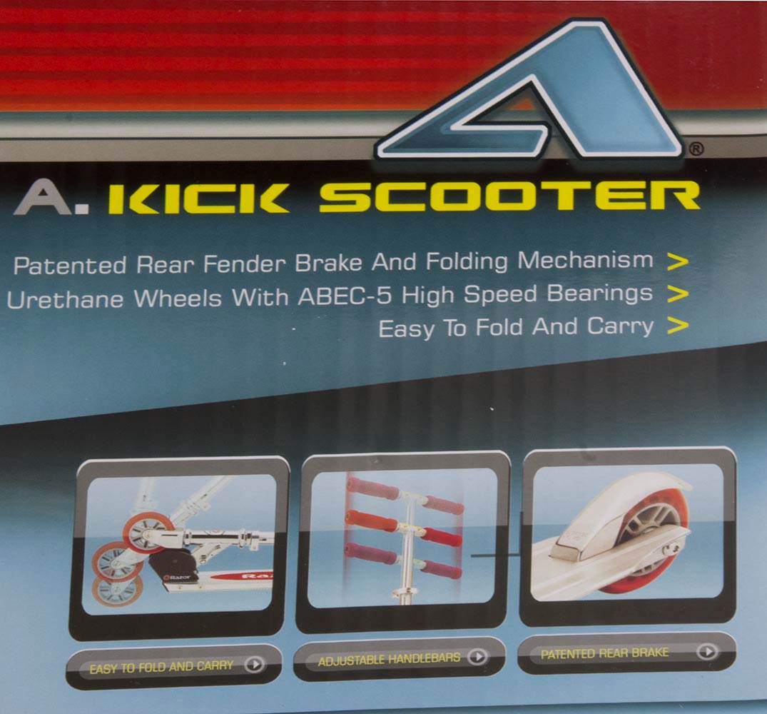 Razor A Folding Aluminum Kick Scooter Boys / Girls | Red 13003A-RDR (Open Box)