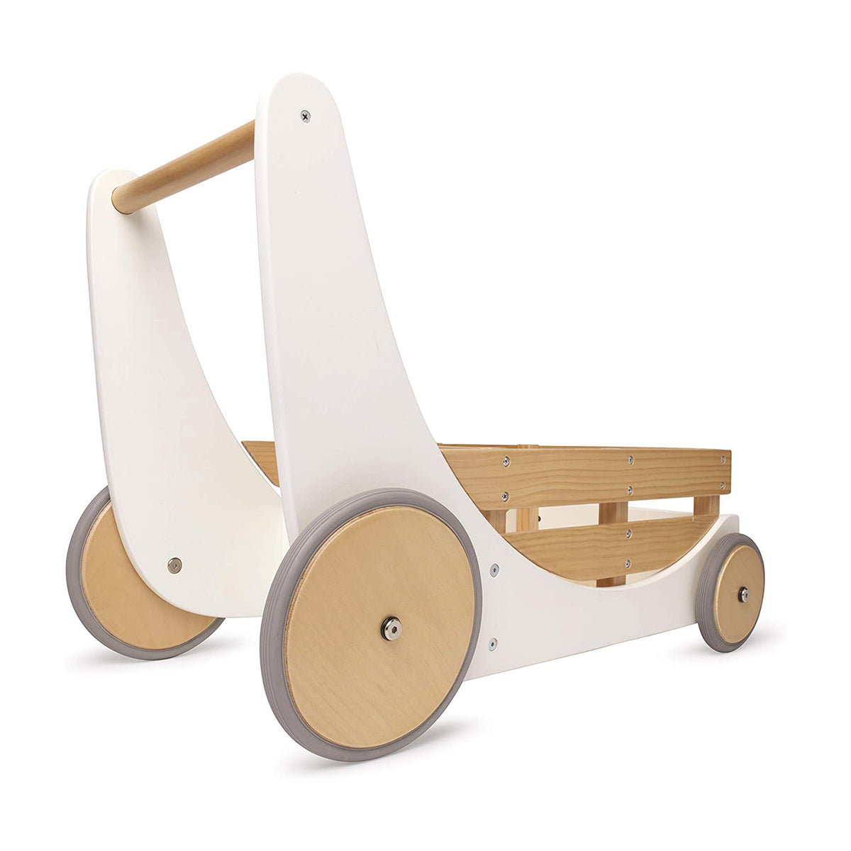 Kinderfeets 3612 2-in-1 Cargo Walker Wagon for Children and Toddlers, White - VMInnovations