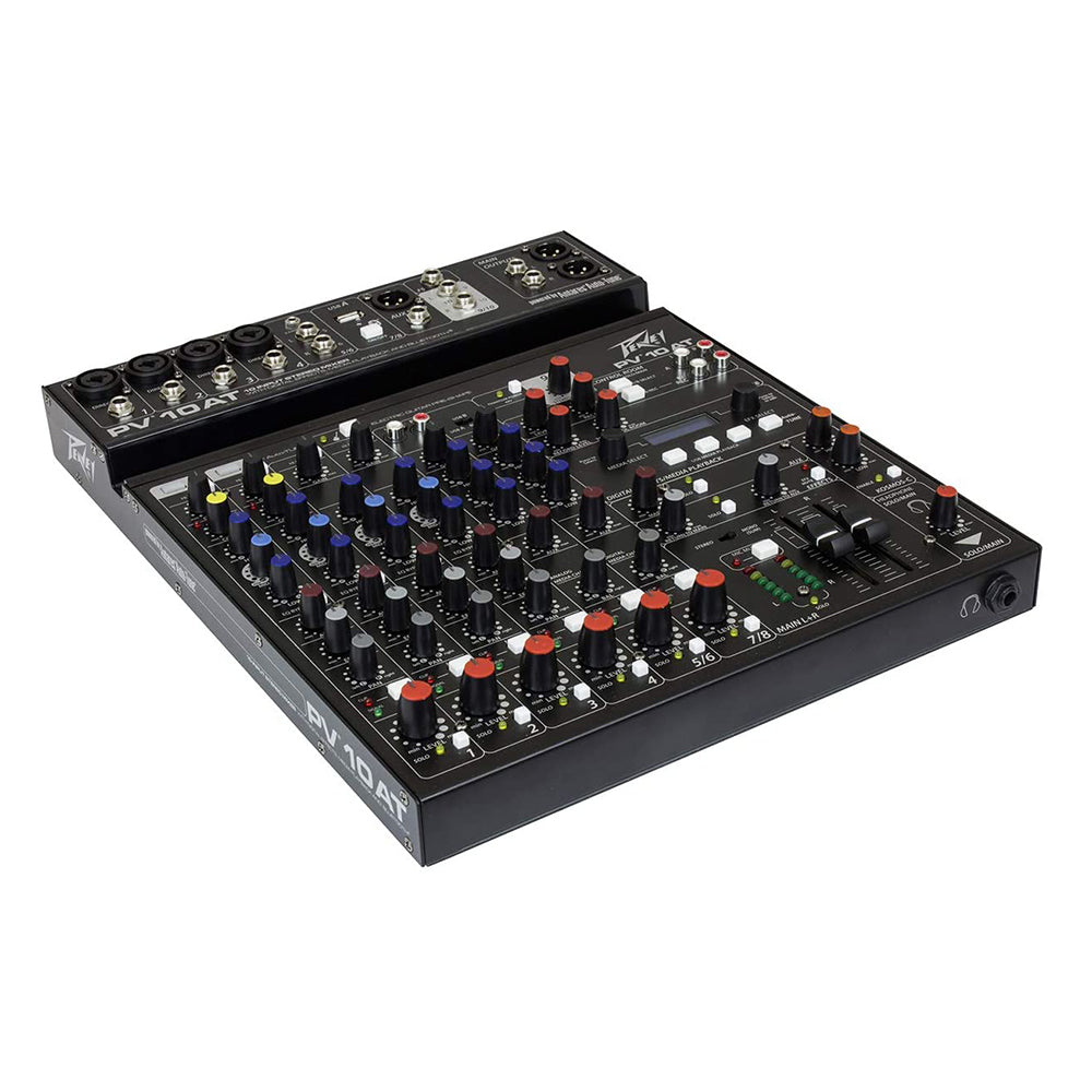 Peavey PV 10 AT 10 Channel Bluetooth Auto Tune USB Audio Compact Mixer (Used)