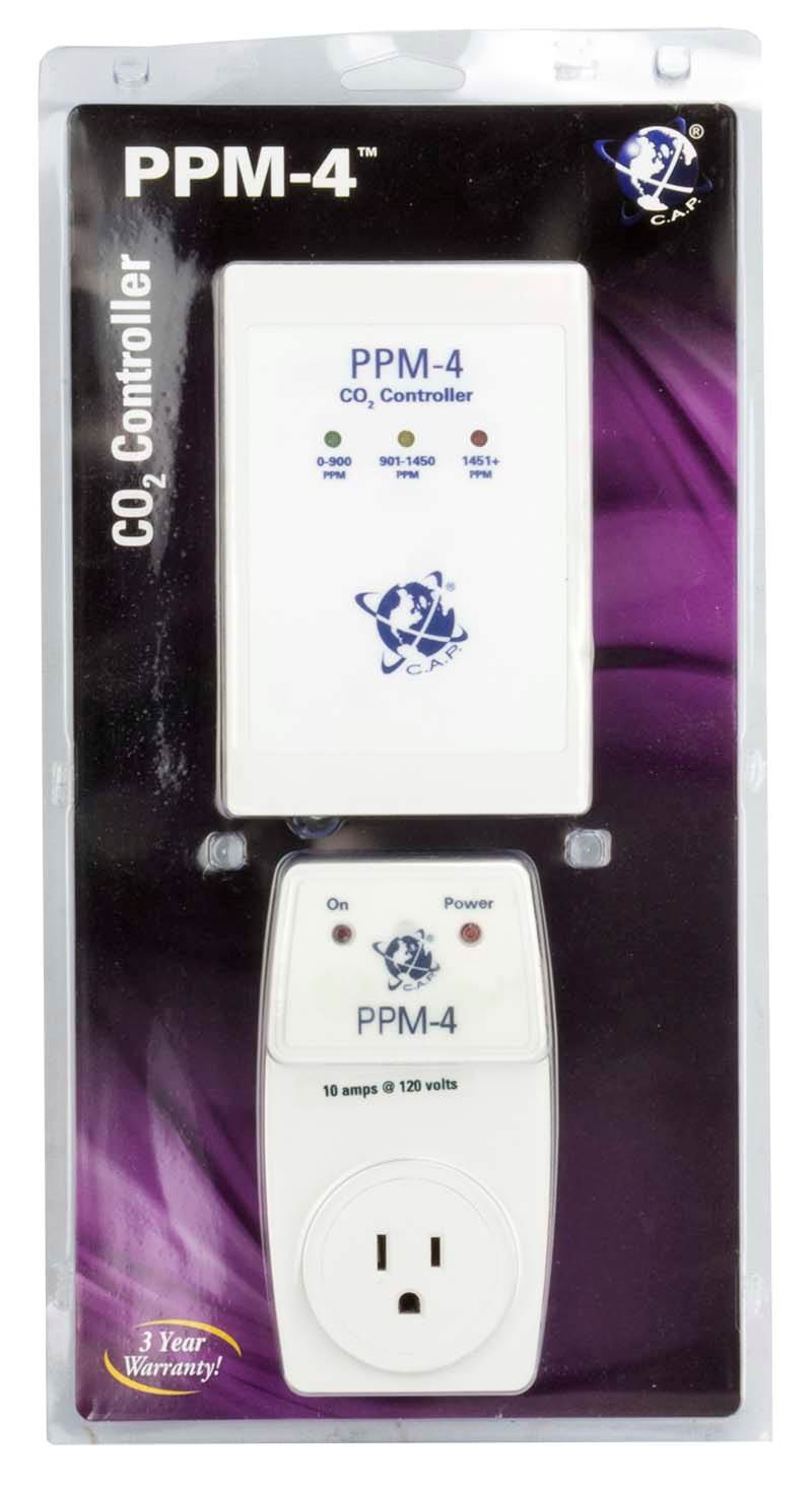 C.A.P PPM-4 CO2 Monitor Controller Carbon Dioxide Hydroponics PPM4 CAP Sensor