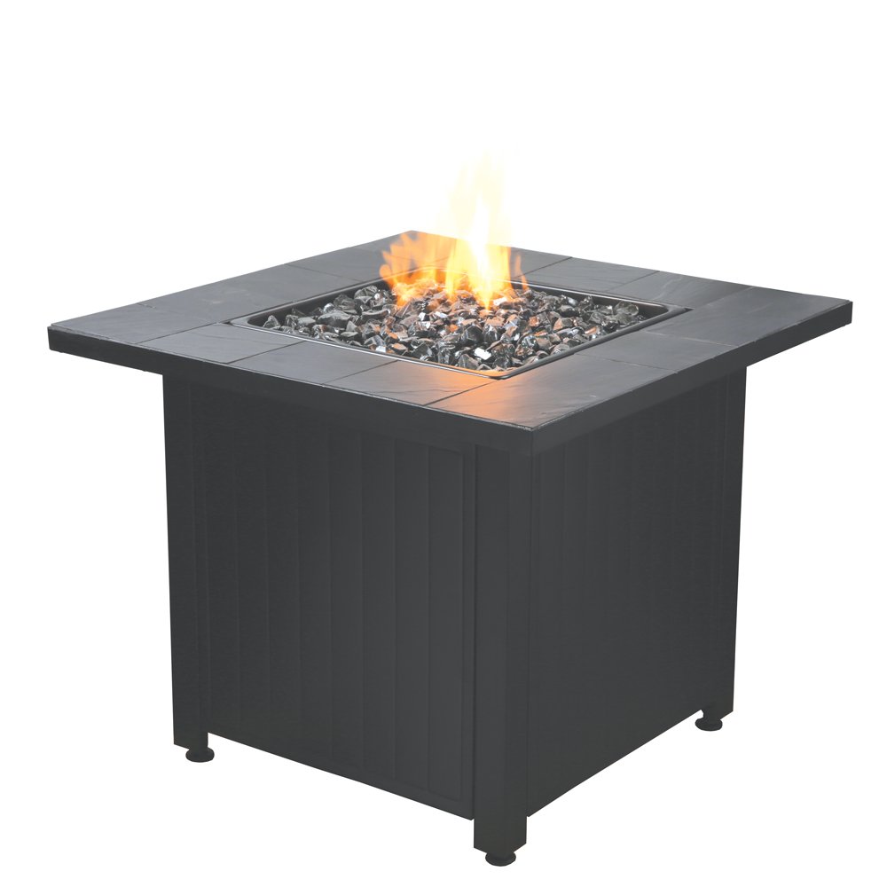 Endless Summer Liquefied Petroleum Fire Table, Black (Certified Refurbished)