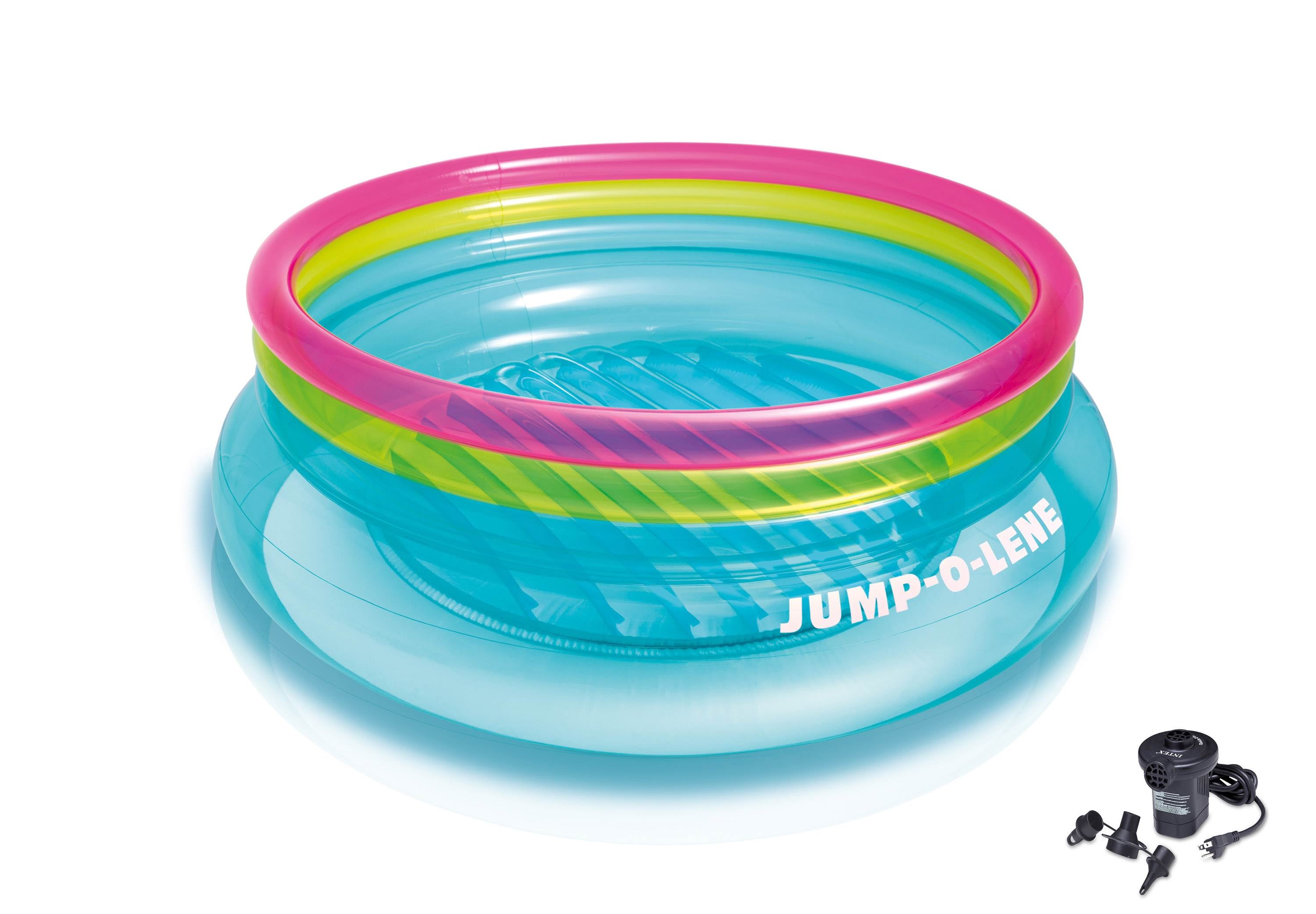 Intex Inflatable Jump O Lene Ring Bounce Kids Outdoor Play Bouncer + Air Pump