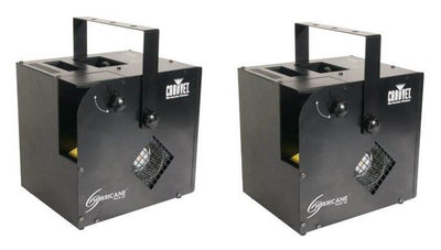 CHAUVET DJ Hurricane Haze 2D Water-Based Smoke Fog Machine with Remote, (2 Pack) - VMInnovations