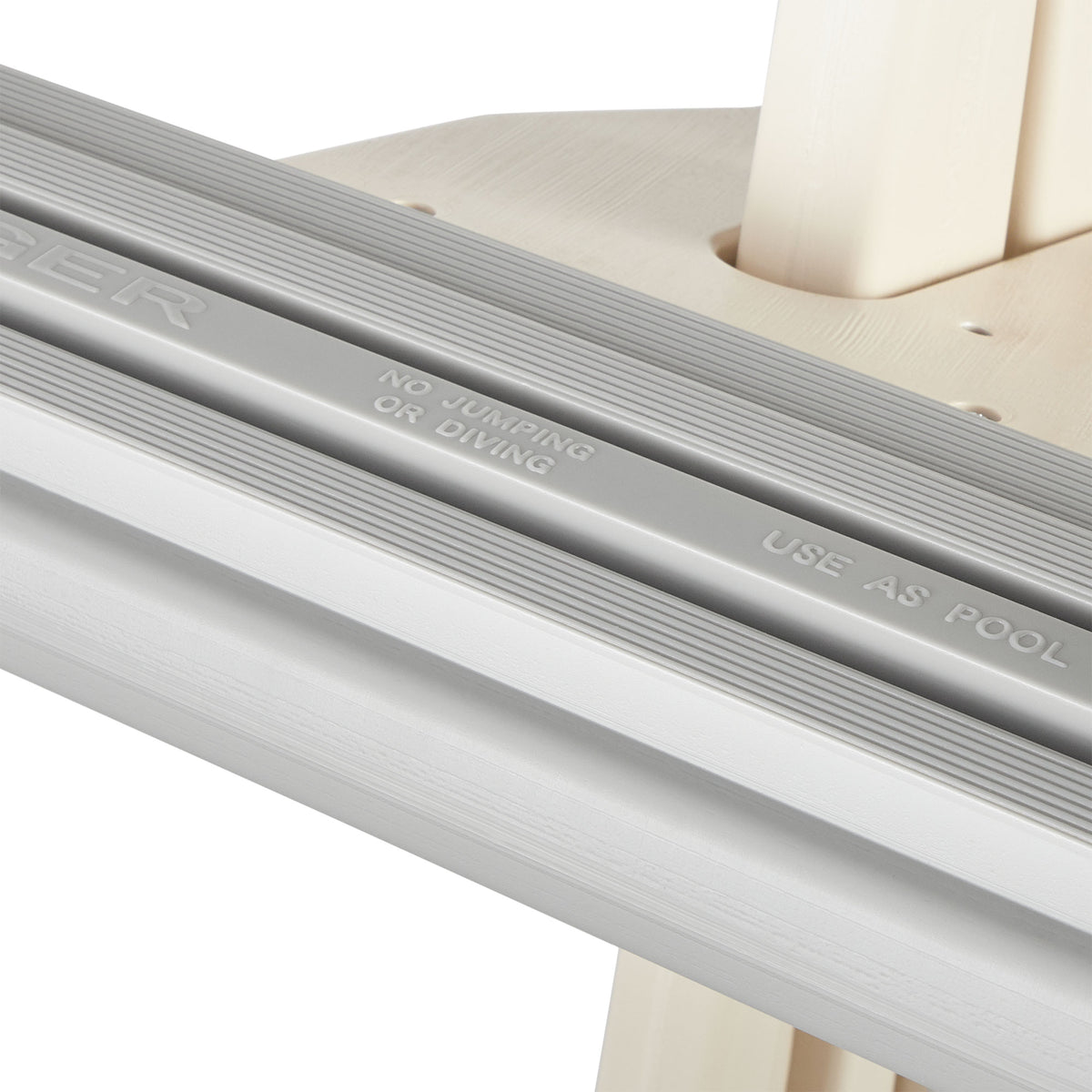 Confer Heavy-Duty Above-Ground Pool Ladder 42-56" Inches | Gray (Open Box)