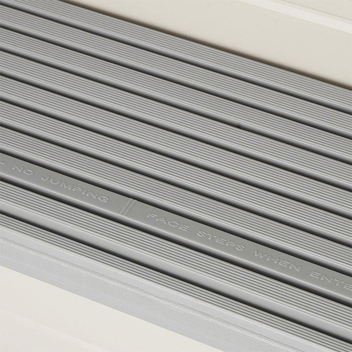 Confer Plastics In-Pool 4 Step Ladder, Above Ground Swimming Pool Stairs, Gray - VMInnovations