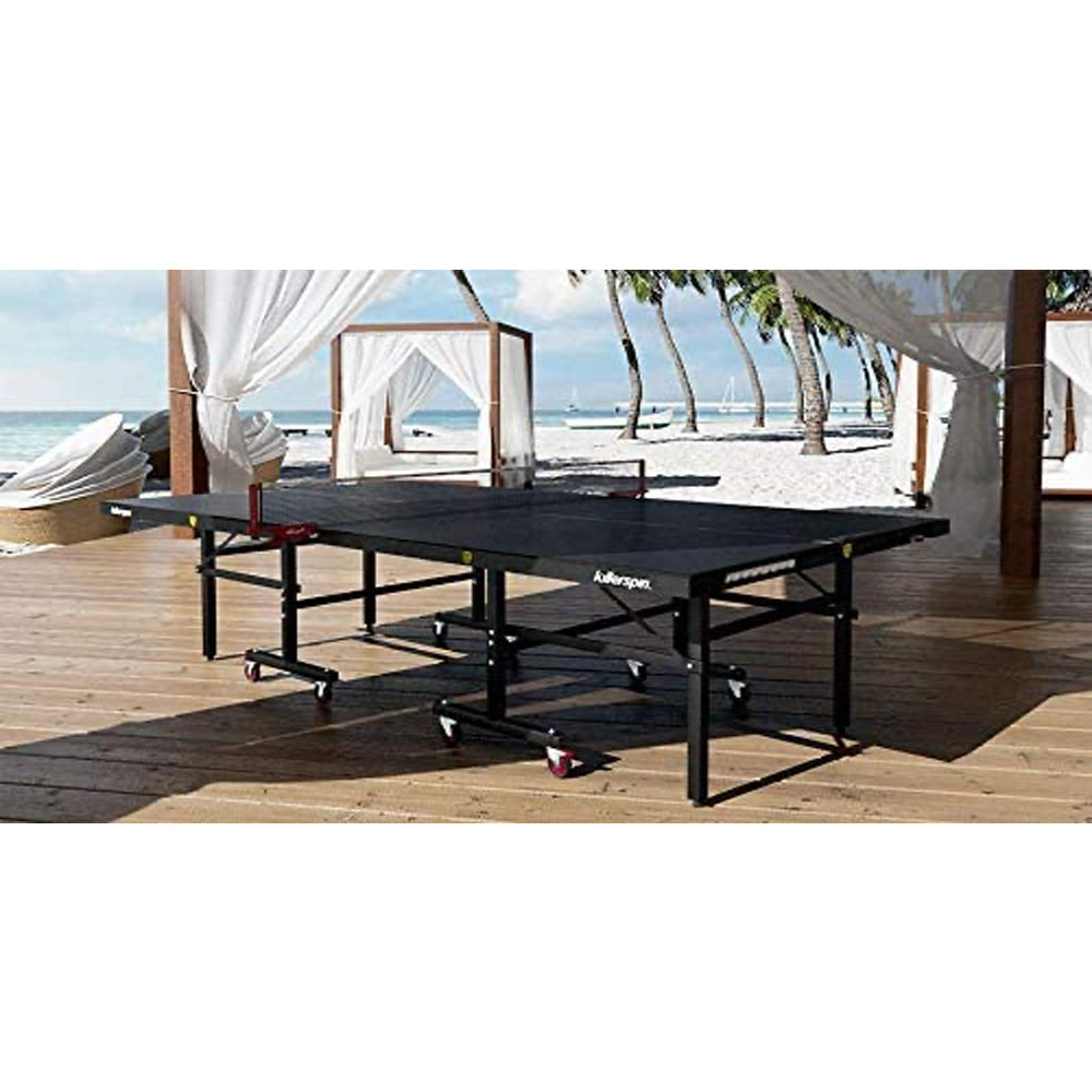 Killerspin MyT7 BlackStorm Folding Ping Pong Table w/ Storage Pockets (Damaged)