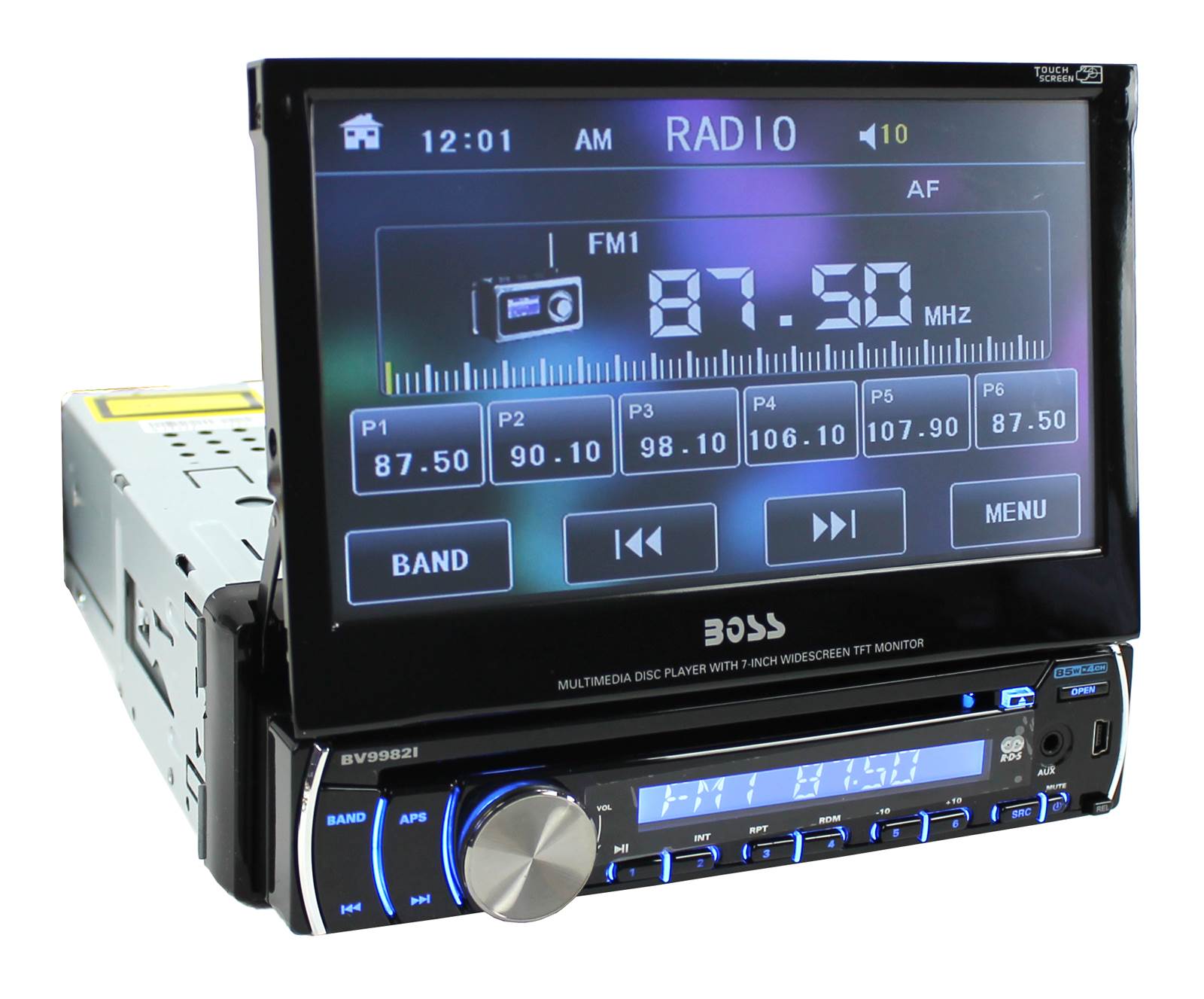 BOSS BV9982I 7" LCD Touchscreen DVD/CD/MP3 Car Audio Player Receiver Ipod USB/SD