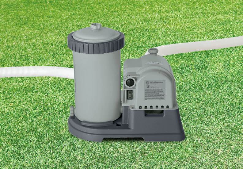 INTEX 2500 GPH Filter Pump w/ GFCI & Klor-In Automatic Inline Chlorine Feeder