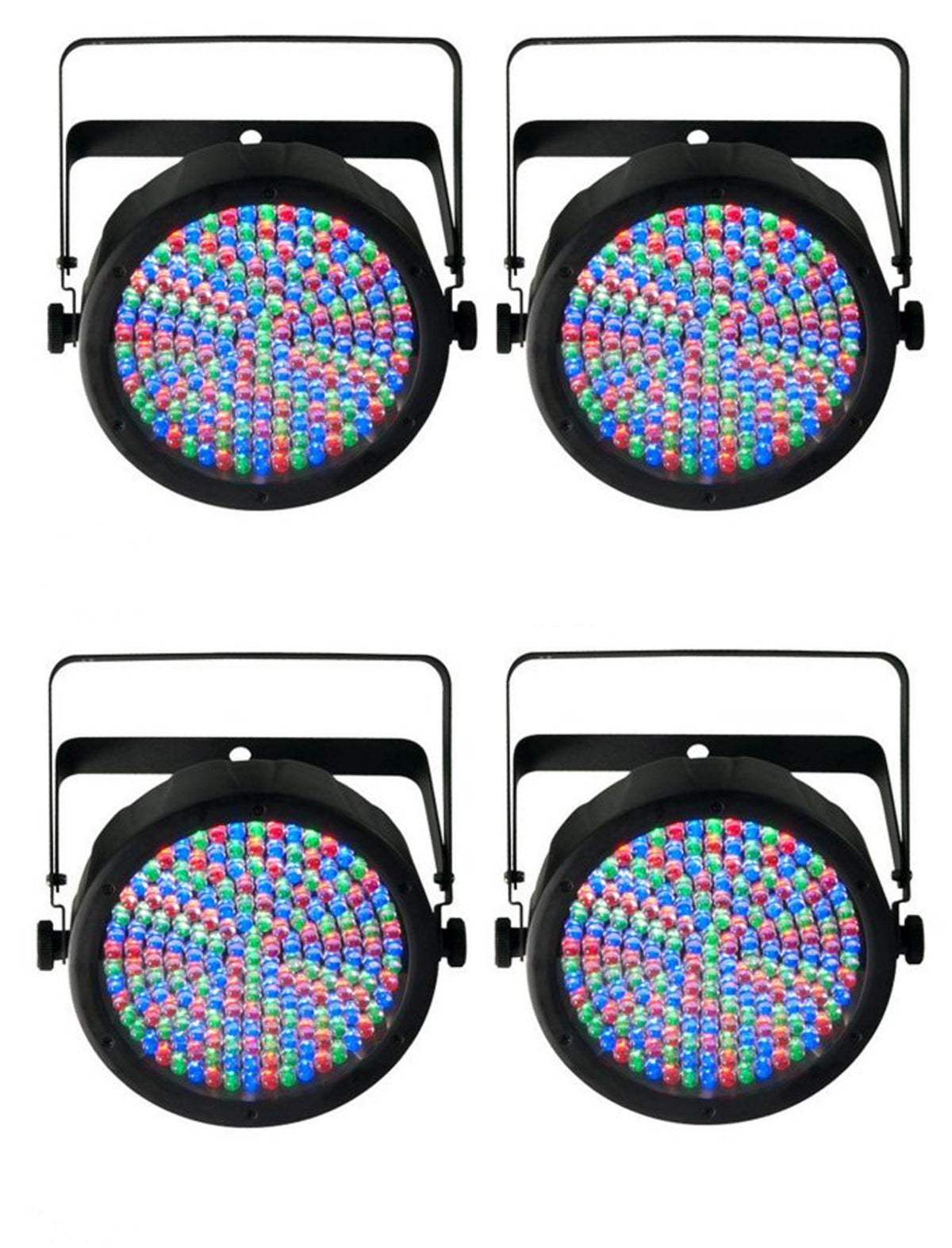 Chauvet SlimPar 64 LED DMX Slim Par Can Stage Pro DJ RGB Light Effect (4 Pack)