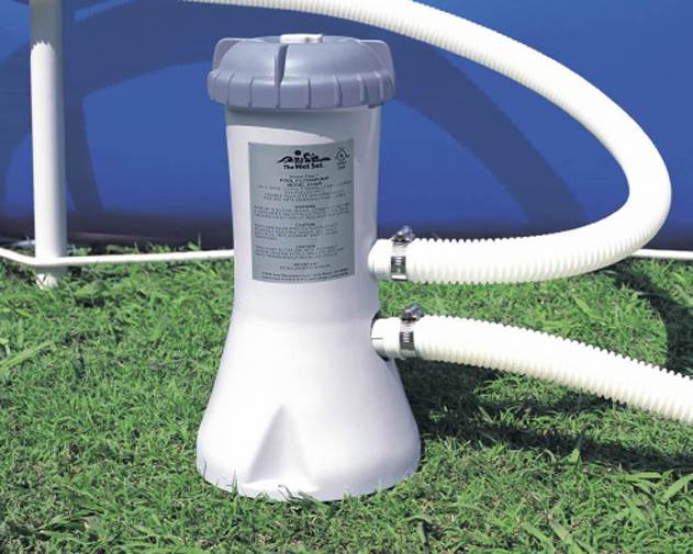 Intex 1000 GPH Swimming Pool Filter Pump w/GFCI & Skooba Vac Vacuum Combo
