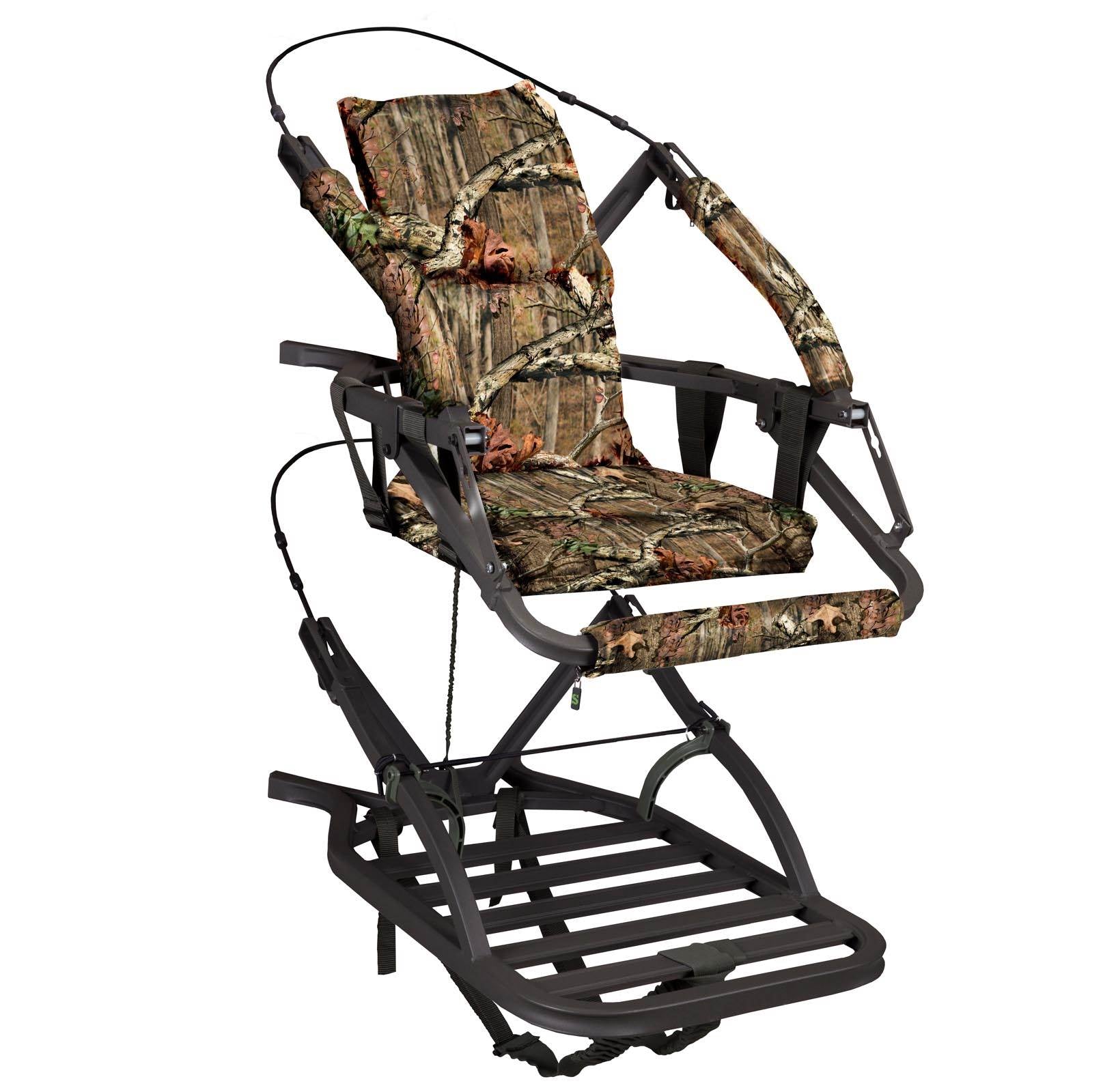 NEW! Summit Razor SD Self Climbing Deer Hunting Mossy Oak Treestand + Bow Holder