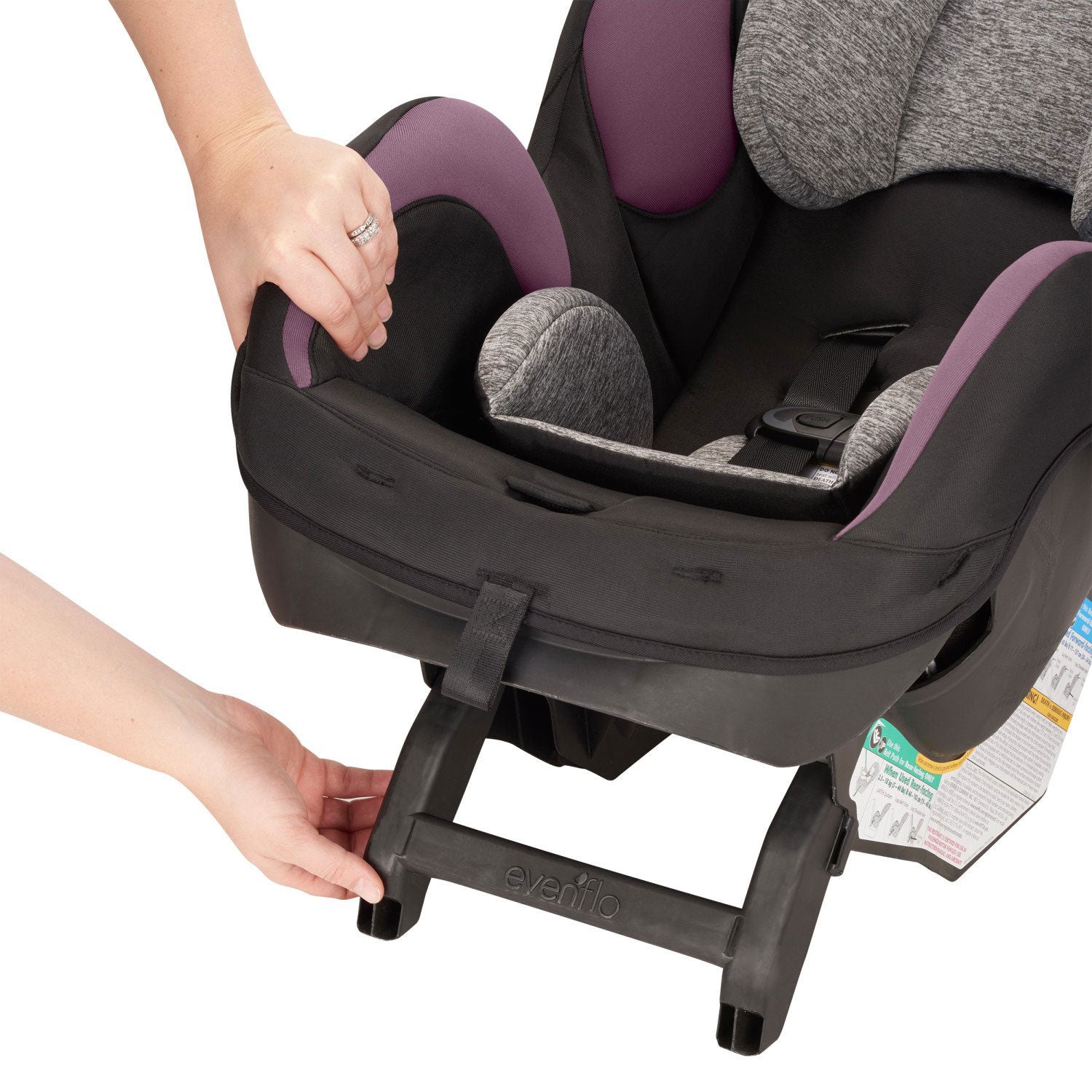 Evenflo SureRide 37112075 DLX Convertible 2 In 1 Harper Infant Car Seat, Pink
