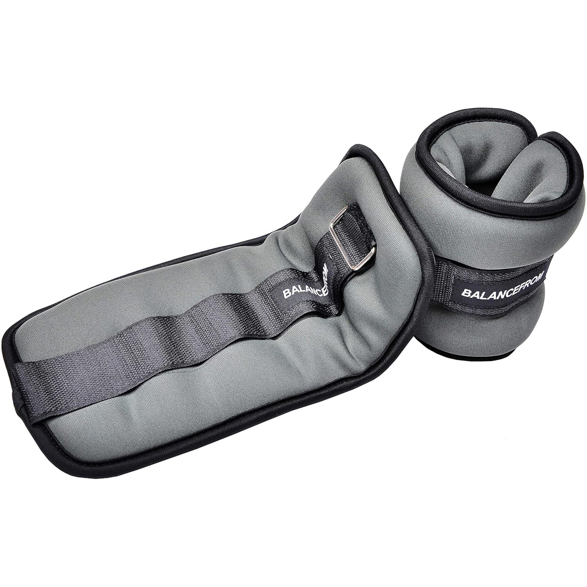 BalanceFrom Fitness Fully Adjustable Ankle, Wrist, Arm or Leg Weights, 6-lb Pair - VMInnovations