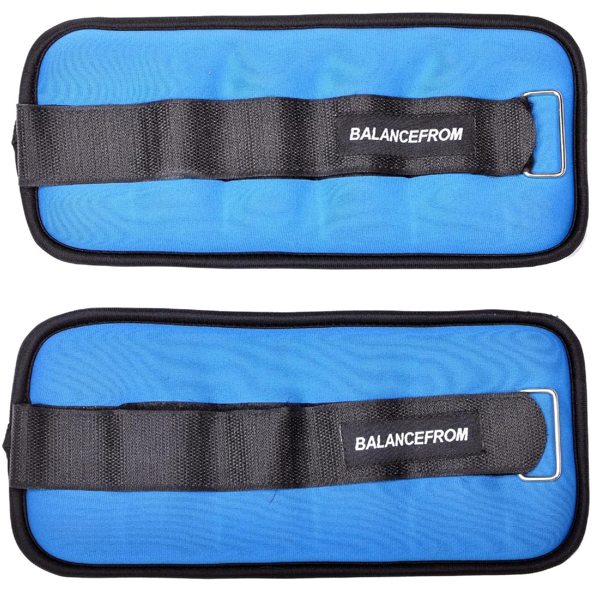 BalanceFrom Fully Adjustable Ankle, Wrist, Arm/Leg Weights, 4-lb Pair (Open Box)