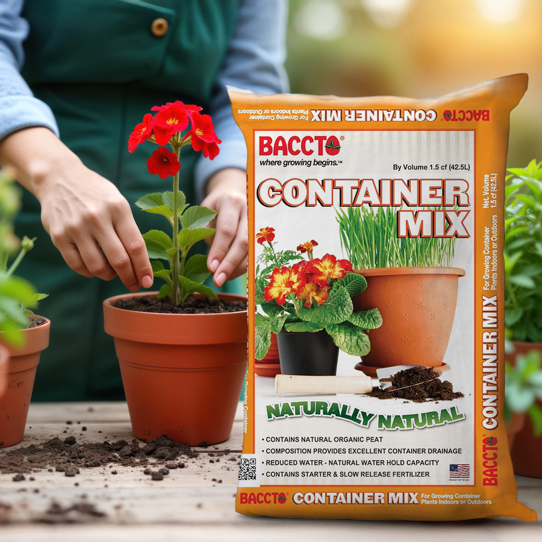 Michigan Peat Company BACCTO Container Planting Mix with Starter, 1.5 Cubic Feet - VMInnovations