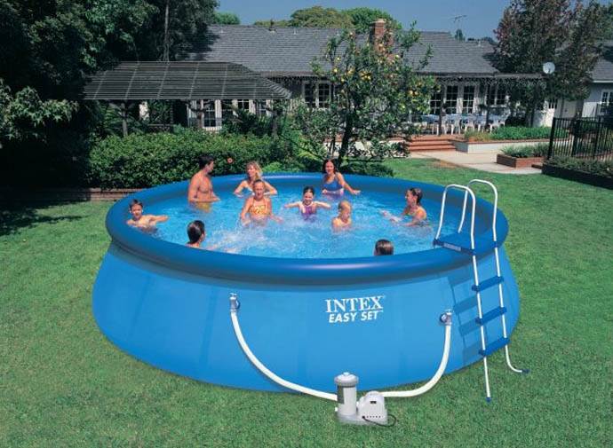 INTEX 18' x 48" Easy Set Swimming Pool Complete Kit w/ 1500 GPH Pump | 56904EG
